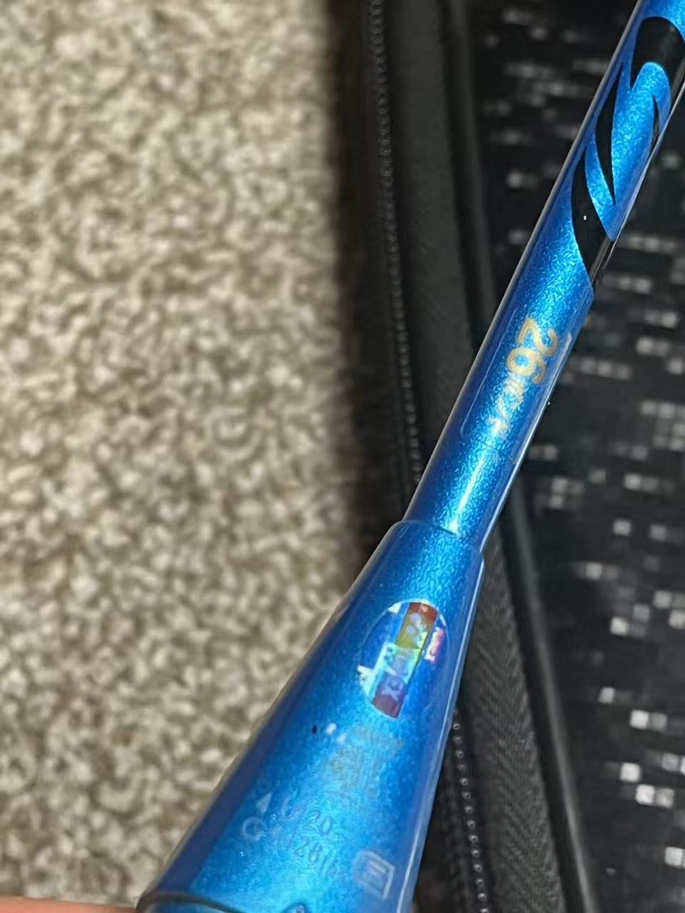 Yonex used Astrox 77 badminton racket strung 4U 26lbs