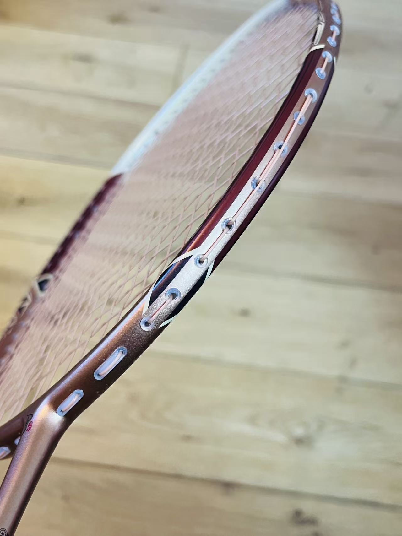 DIXING brand new coffee carbon fiber badminton racket strung 24 lbs