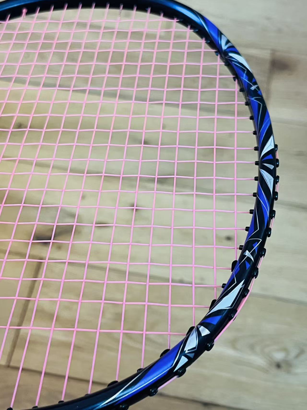 DIXING brand new blue carbon fiber badminton racket strung 24 lbs