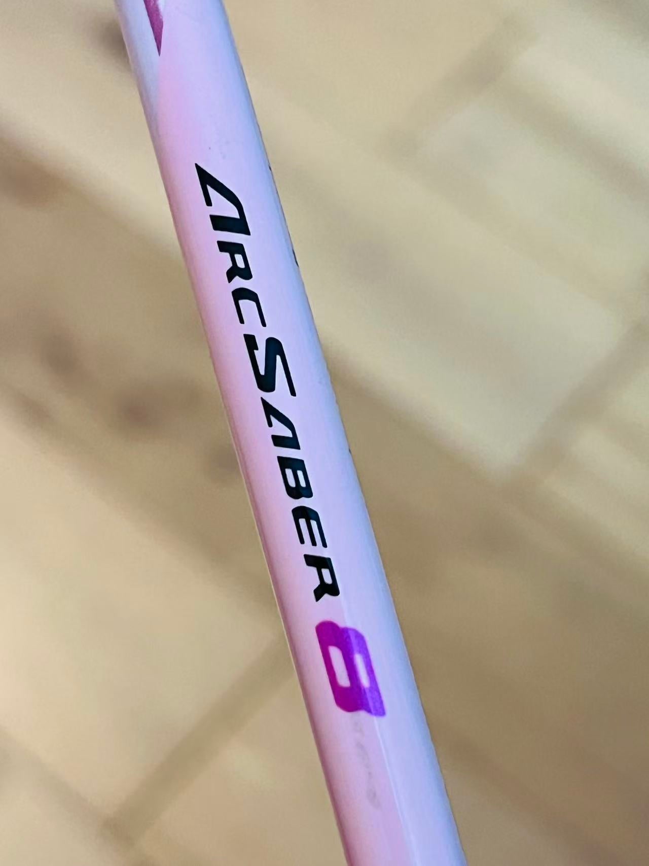 YONEX used badminton racket ARCSABER 8 5UG5 strung 24LBS