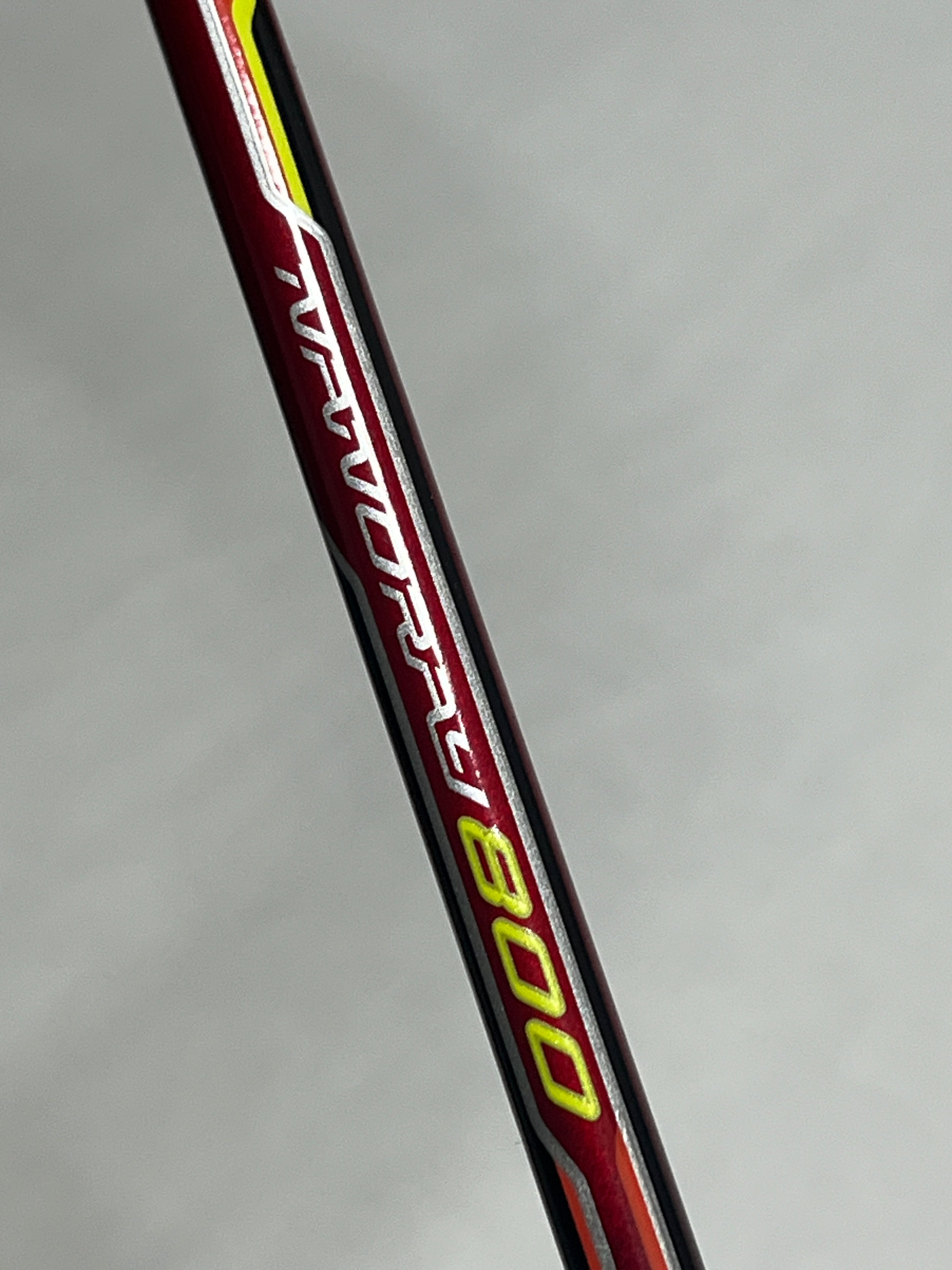 Used Yonex NanoRay 800 badminton racket Red color 4U strung 26lbs