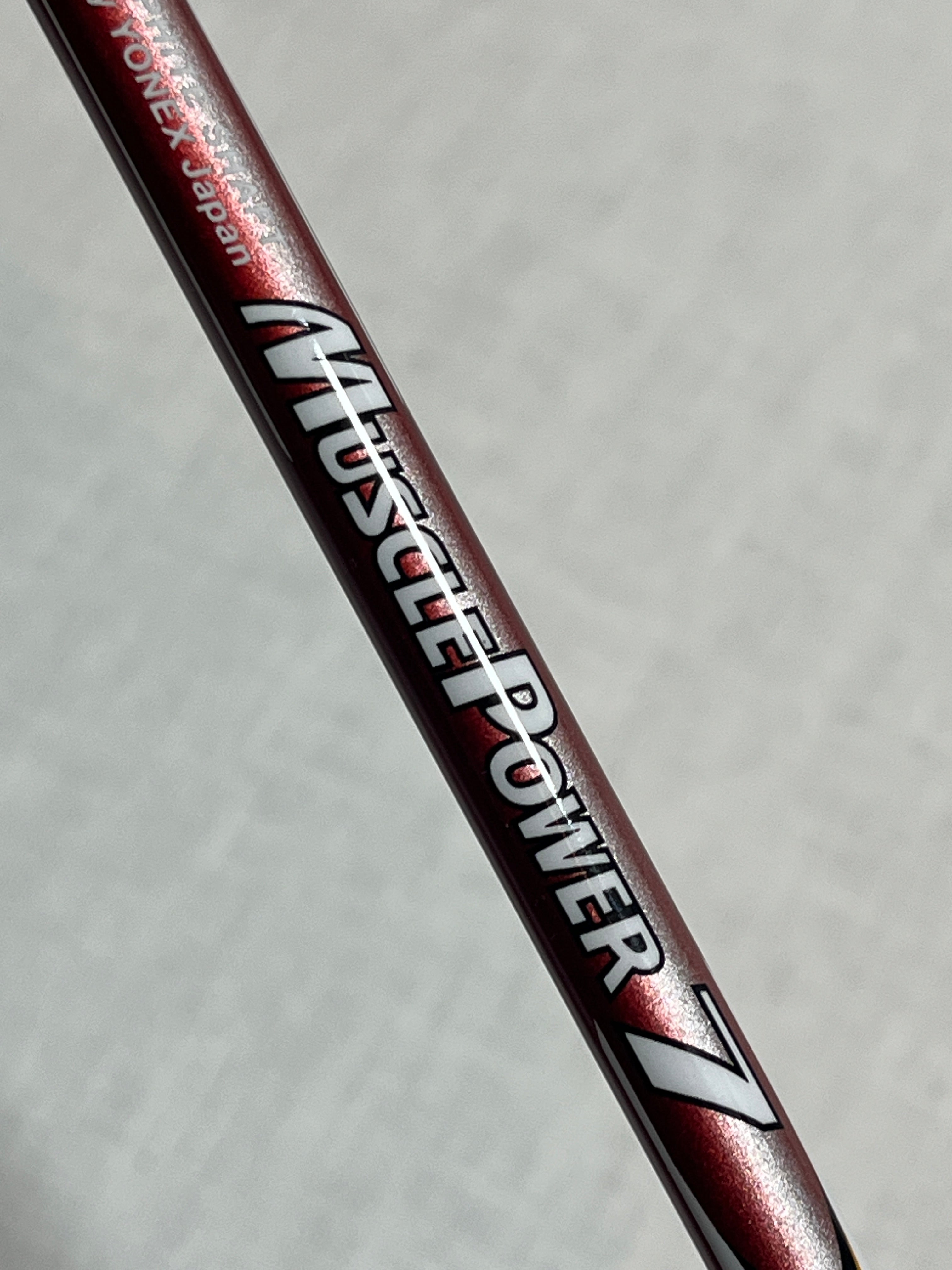 Used Yonex Musclepower 7 badminton racket 2UG4 strung 24lbs