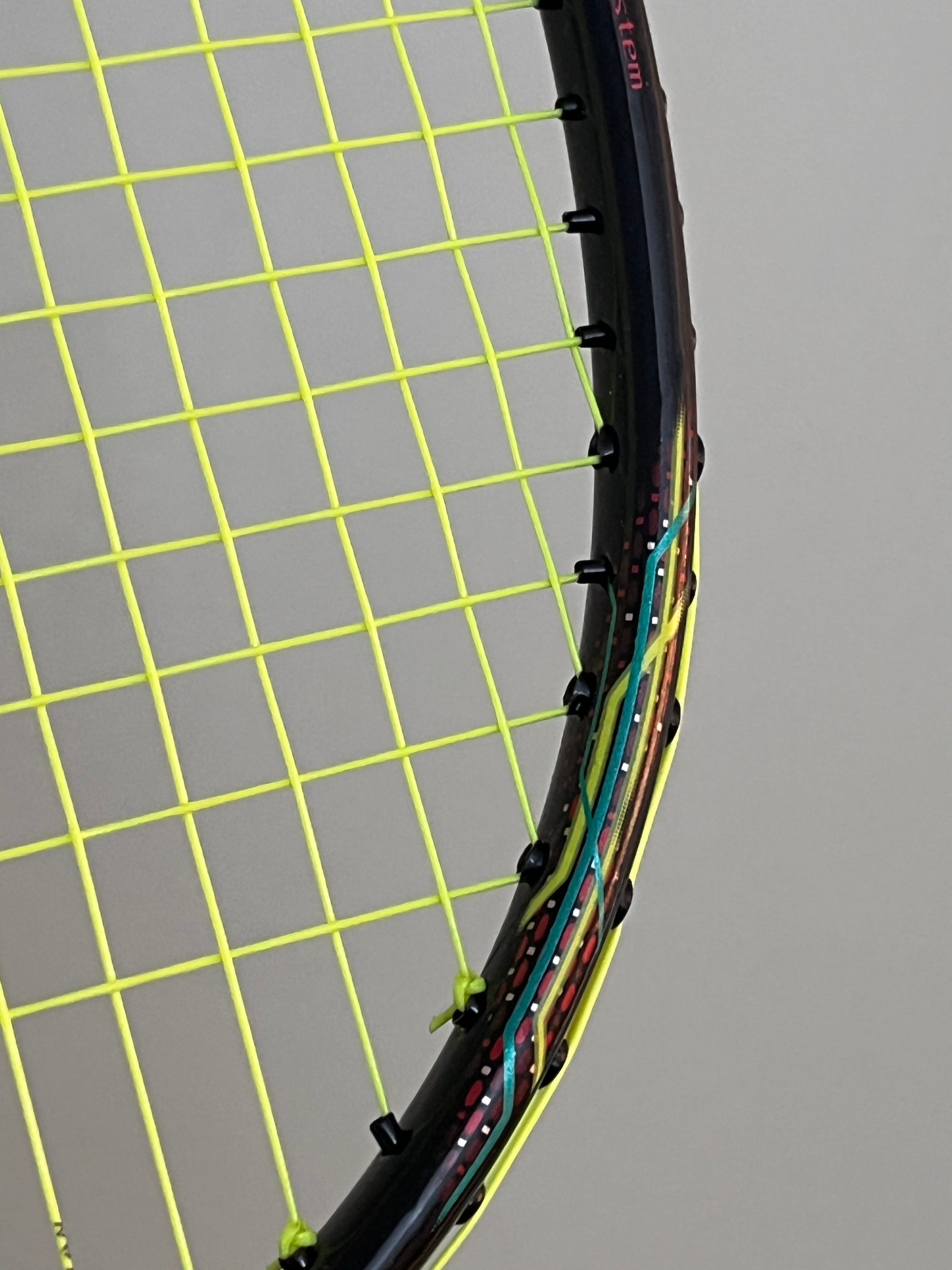 Yonex used Astrox 88S badminton racket strung 4U 26lbs