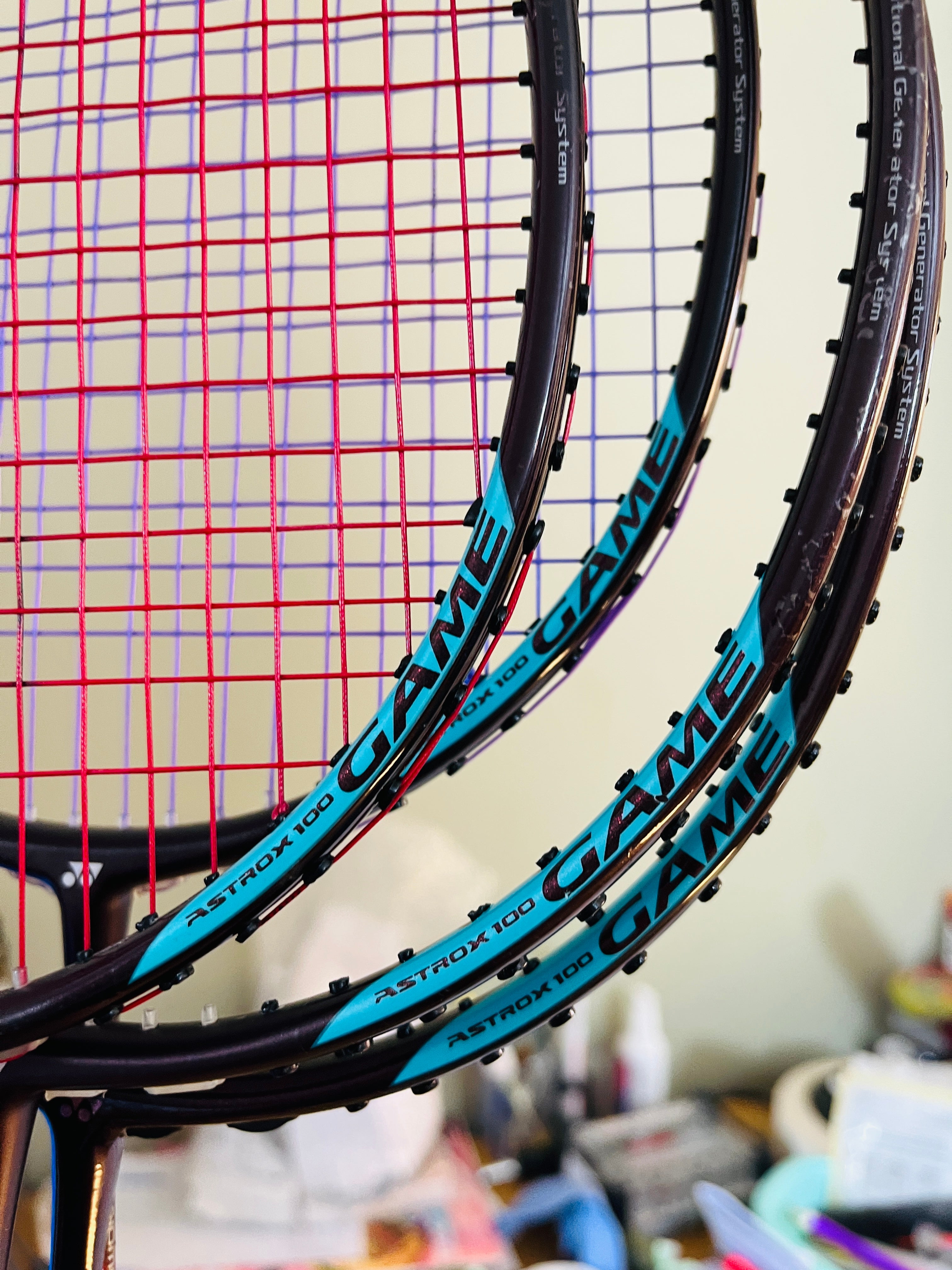 Yonex used Astrox 100 Game badminton racket strung 4U 26lbs