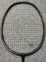Yonex used Nanoflare 800 badminton racket strung 4U 26lbs