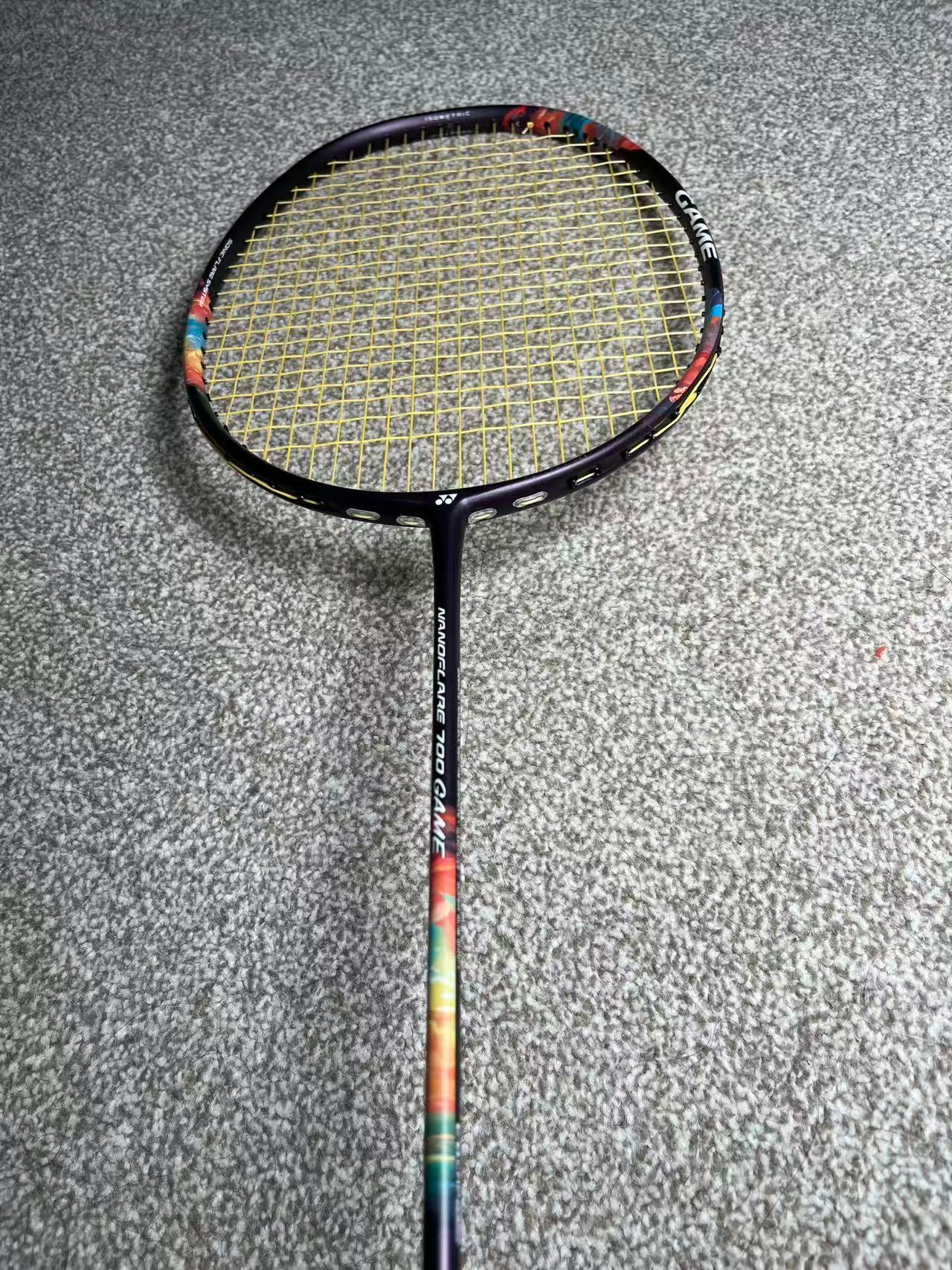 Yonex used Nanoflare 700 game badminton racket strung 4U 26lbs