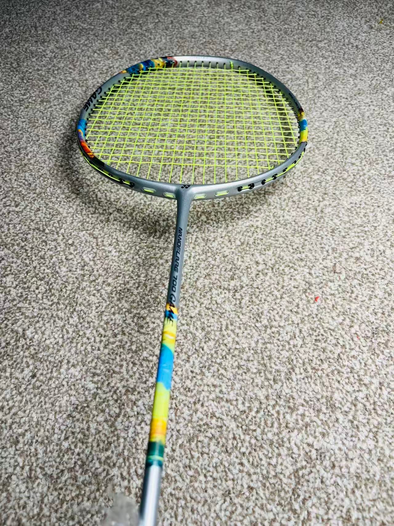Yonex used Nanoflare 700 game badminton racket strung 4U 26lbs