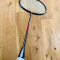 Victor used Thruster BXR badminton racket strung 5U 26lbs