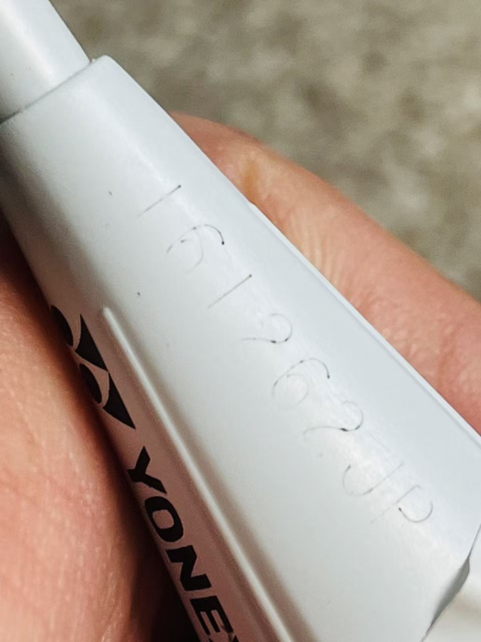 Yonex used Duora Strike badminton racket strung 3U 27lbs