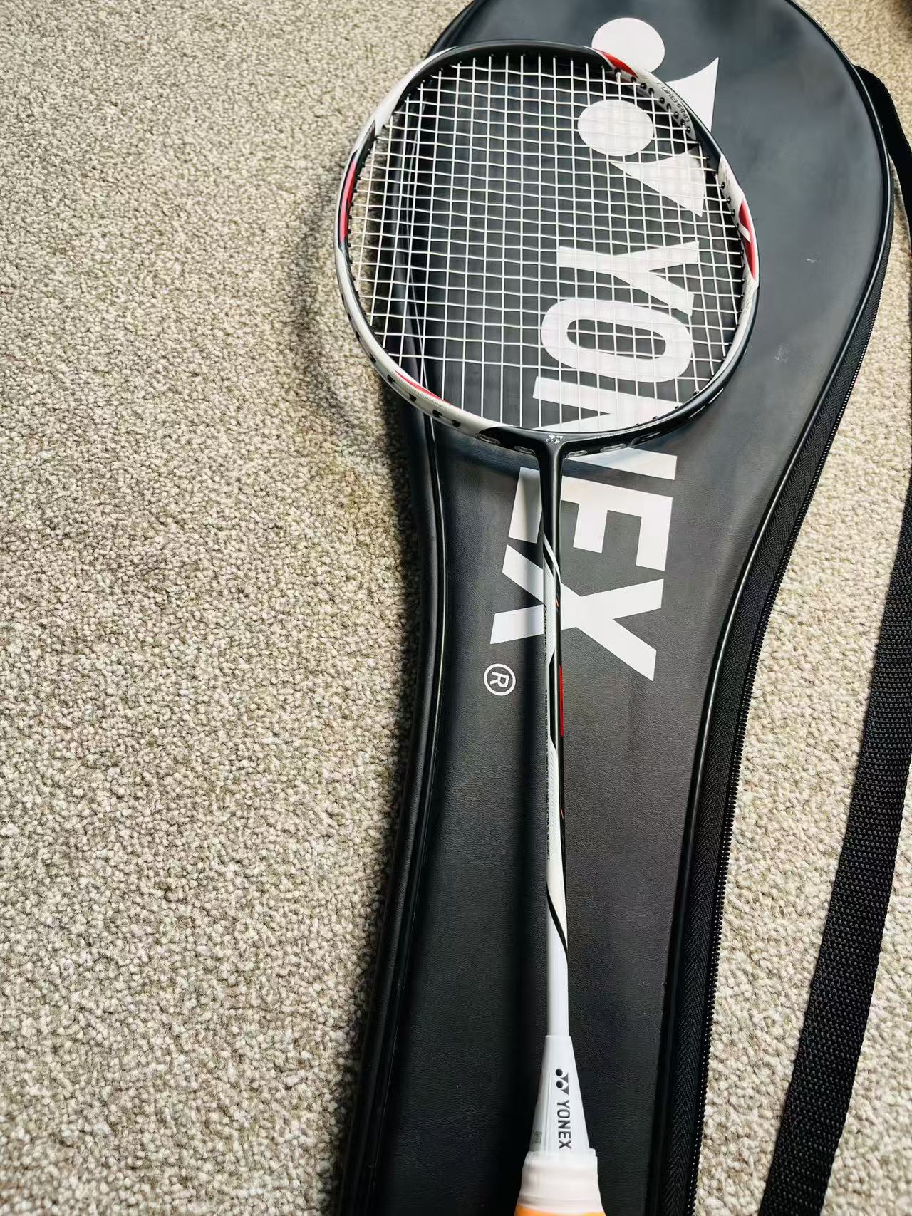 Yonex used Duora Strike badminton racket strung 3U 27lbs