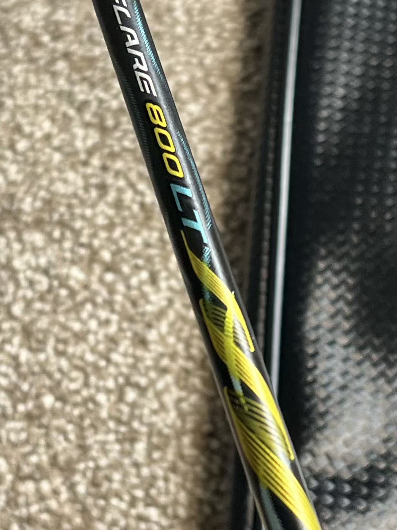 Yonex used Nanoflare 800LT badminton racket strung 5U 26lbs