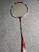 Yonex used Arcsaber 11 badminton racket strung 3U 26lbs