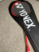 Yonex used Astrox 77 badminton racket strung 4U 26lbs