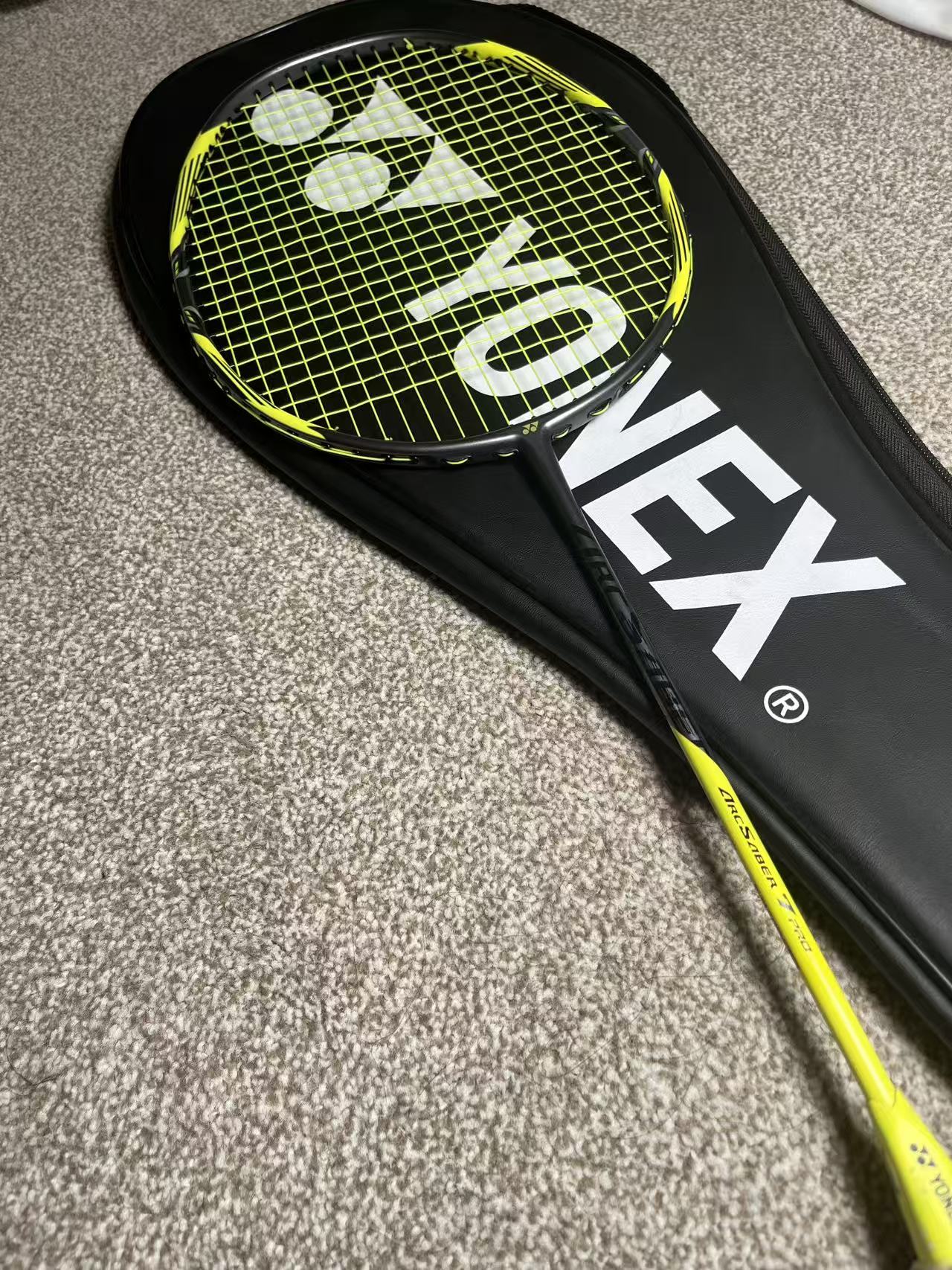 Yonex used Arcsaber 7 Pro badminton rackets 4U strung 26lbs