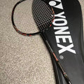 Yonex used Astrox 9900 badminton racket strung 3U 26lbs