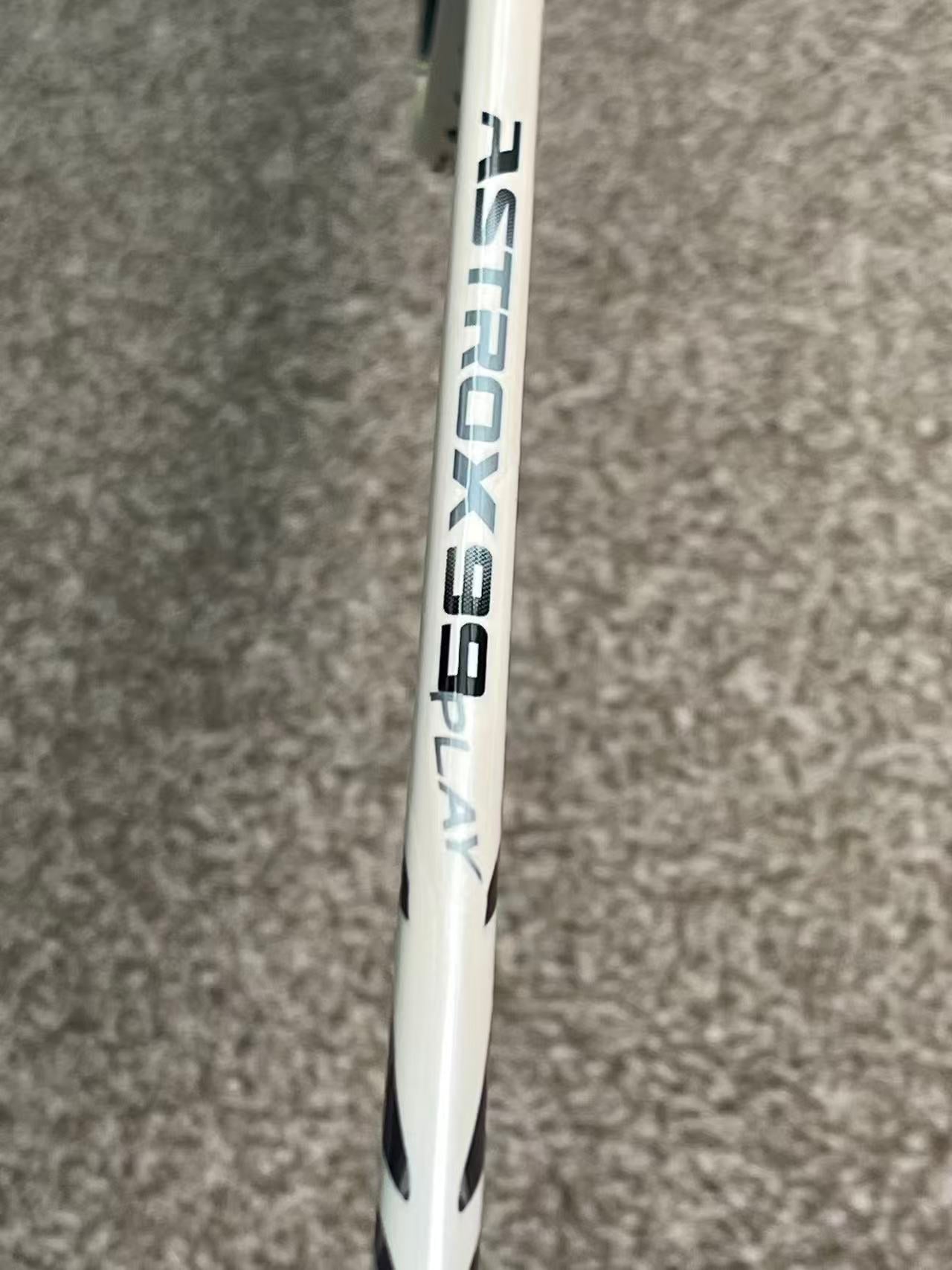 Yonex used Astrox 99 Play white tiger badminton racket strung 4U 26lbs