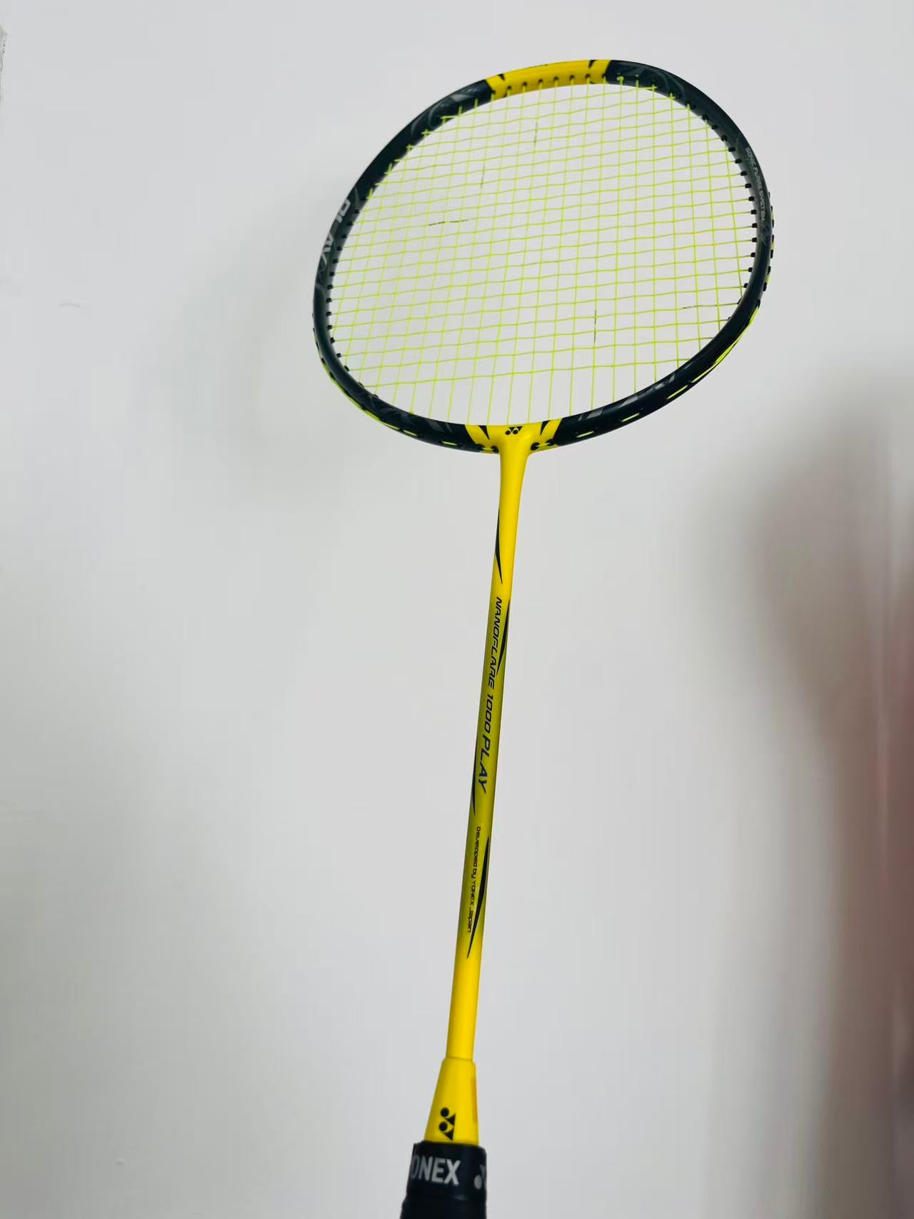 Yonex used Nanoflare 1000 play badminton racket  strung 4U 26lbs