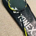 Yonex used Astrox 77 badminton racket strung 4U 26lbs