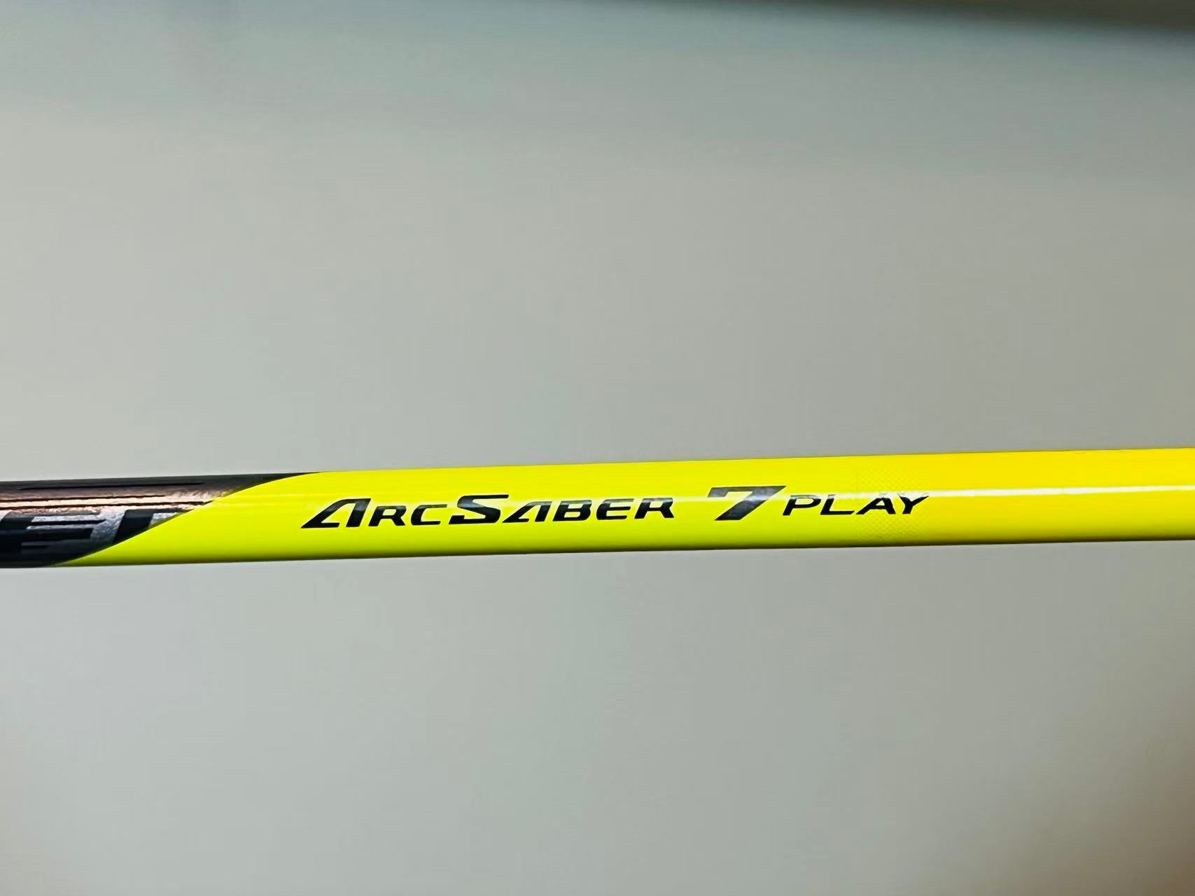 Yonex used Arcsaber 7 play badminton racket strung 26lbs