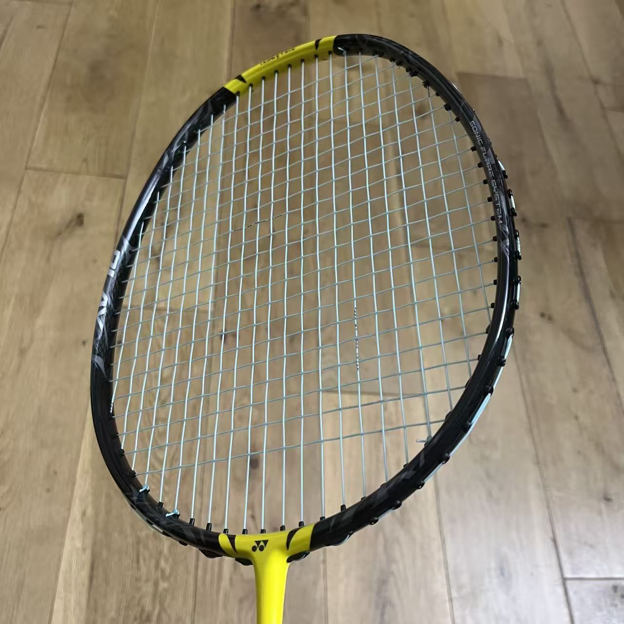Yonex used Nanoflare 1000 play badminton racket  strung 4U 26lbs