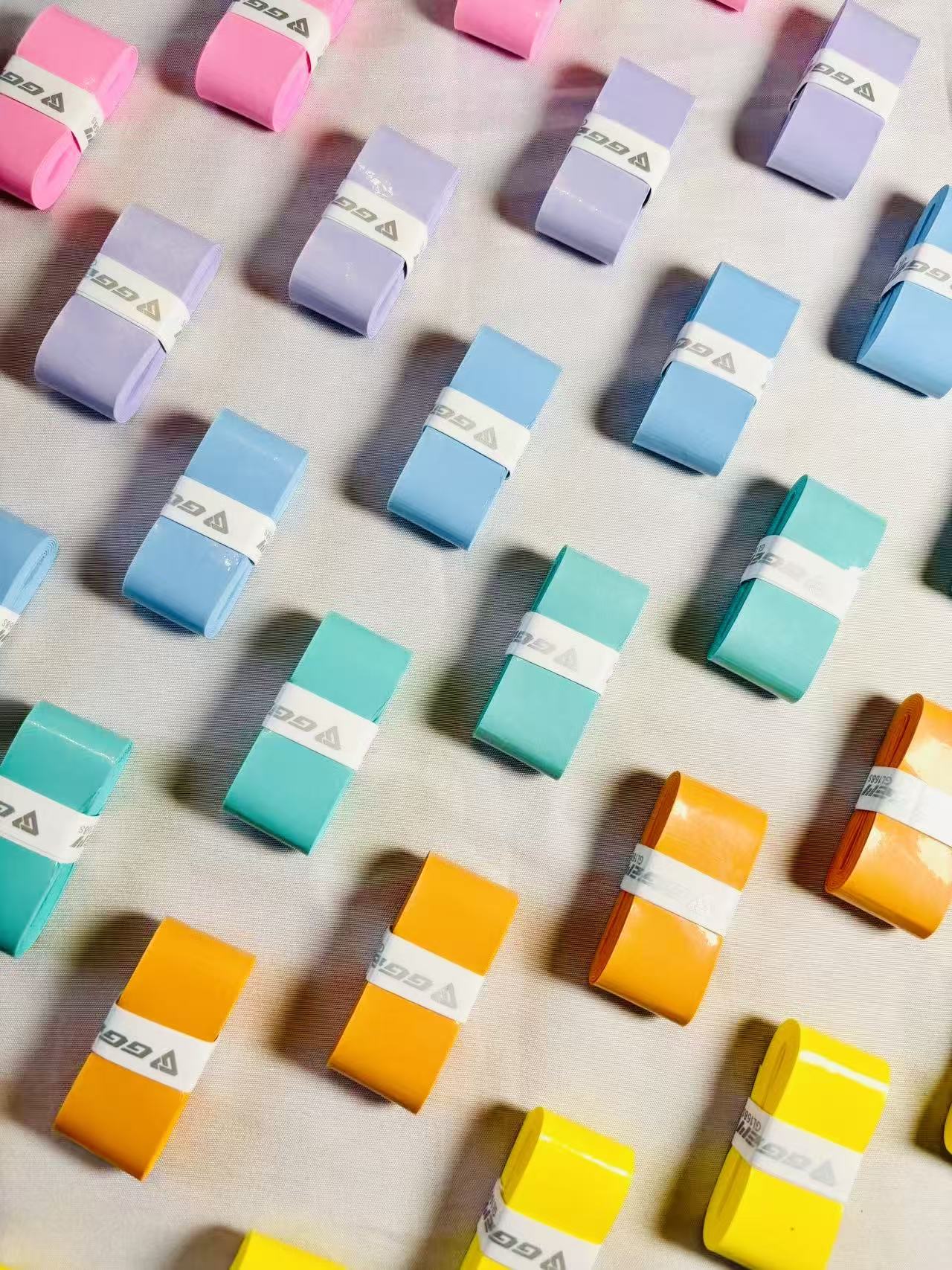 Colorful badminton racket grips （6 grips unit）