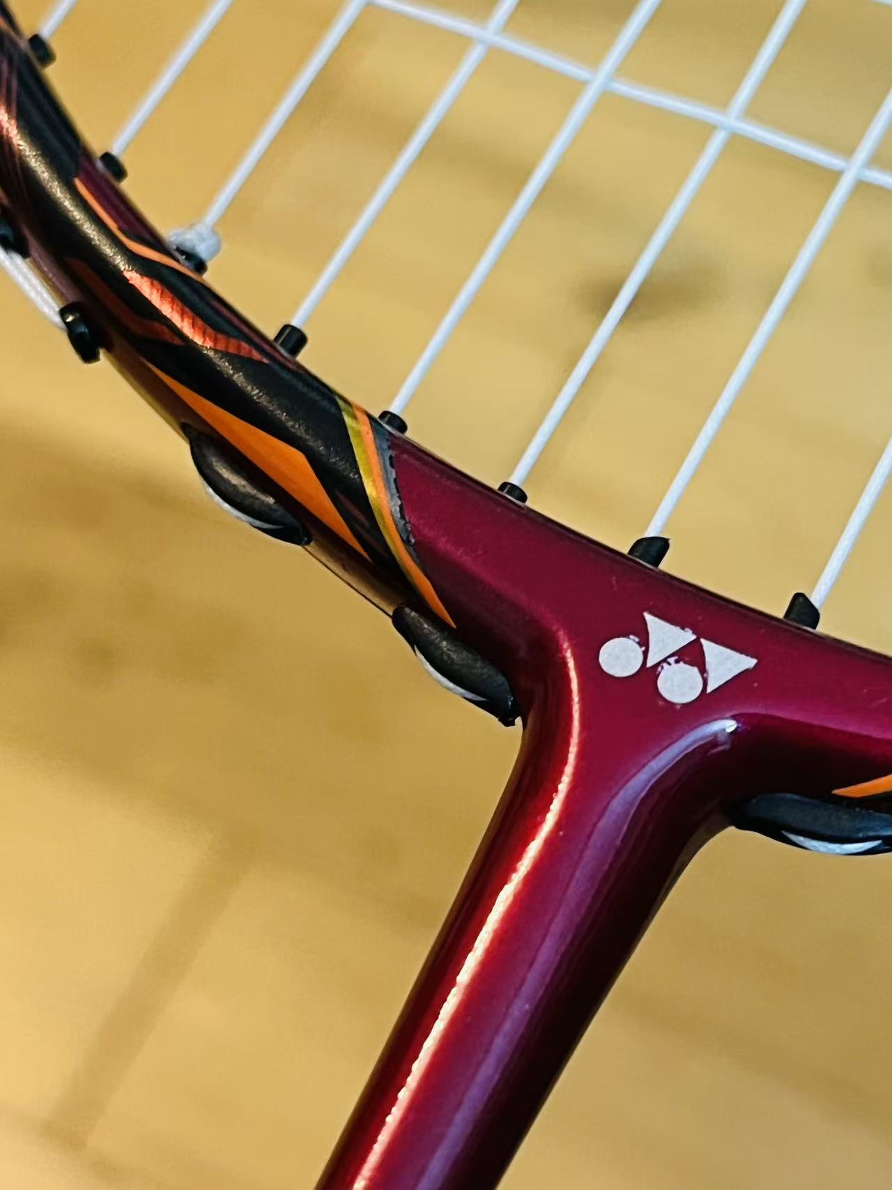 Yonex used Voltric 80 red  badminton racket 4U strung 26lbs