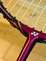 Yonex used Voltric 80 red  badminton racket 4U strung 26lbs