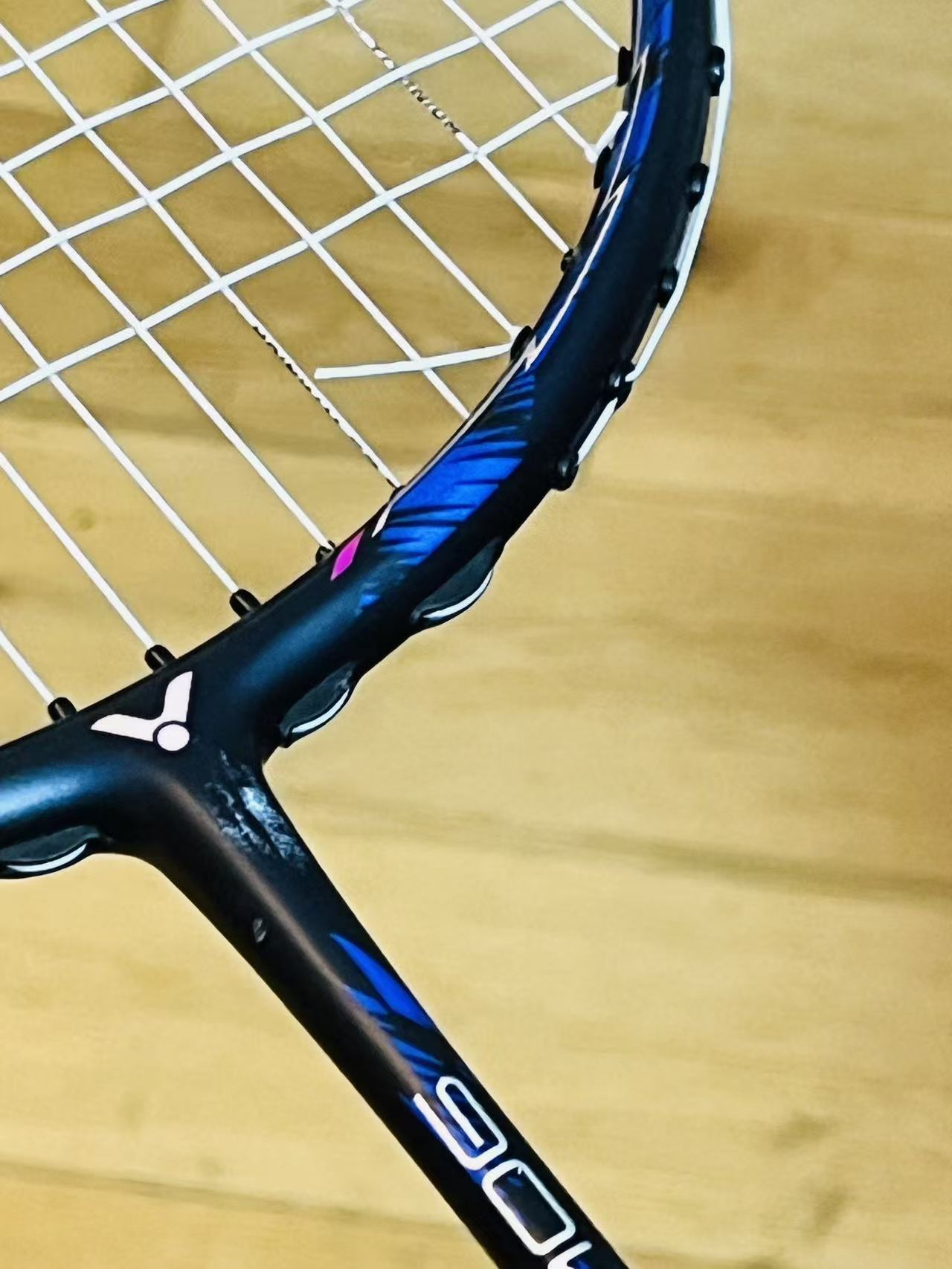 VICTOR AURASPEED 90K TD used badminton racket 3UG5 strung 26lbs