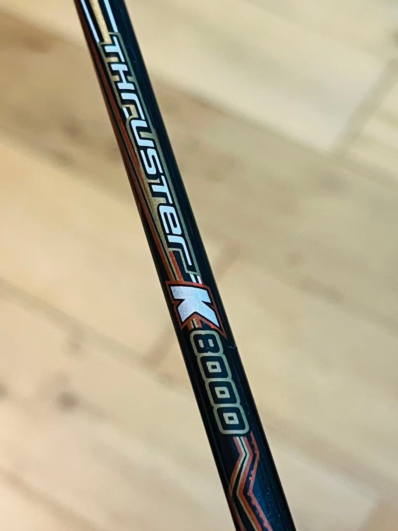 VICTOR THRUSTER K8000 used badminton racket 3U strung 26lbs