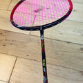 KUMPOO used carbon fiber badminton racket 4U strung 24 lbs(max 30lbs)