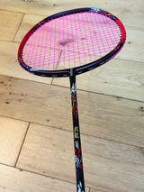 KUMPOO used carbon fiber badminton racket 4U strung 24 lbs(max 30lbs)