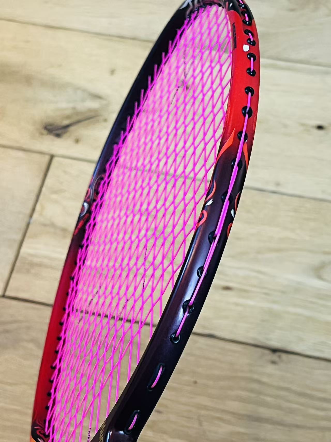 KUMPOO used carbon fiber badminton racket 4U strung 24 lbs(max 30lbs)