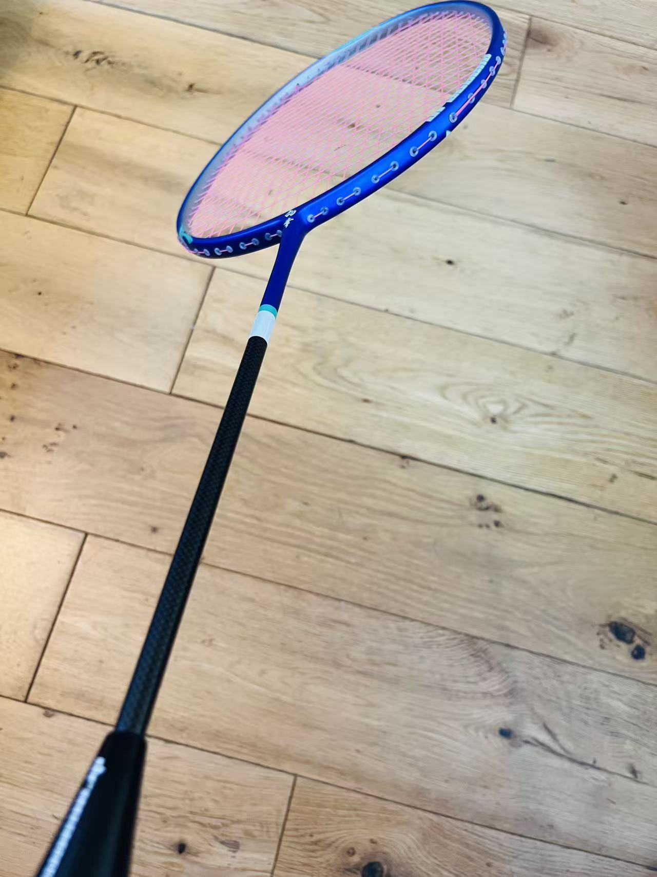 DIXING  brand new  blue carbon fiber badminton racket strung 24 lbs