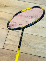 DIXING  brand new  yellow carbon fiber badminton racket strung 24 lbs