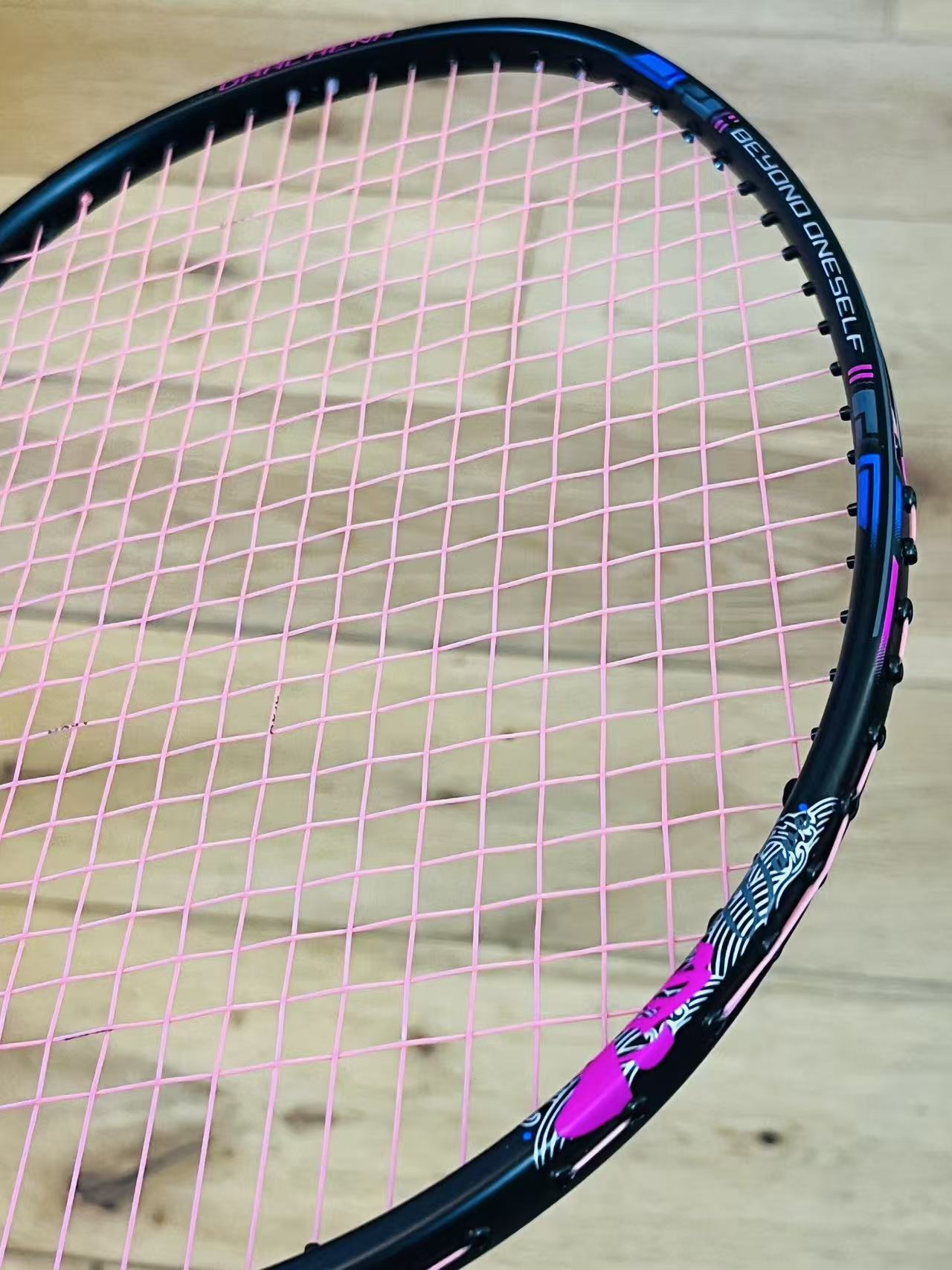 DIXING  brand new purple carbon fiber badminton racket strung 24 lbs