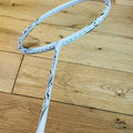 DIXING brand new white carbon fiber badminton racket free strung 24 lbs one time
