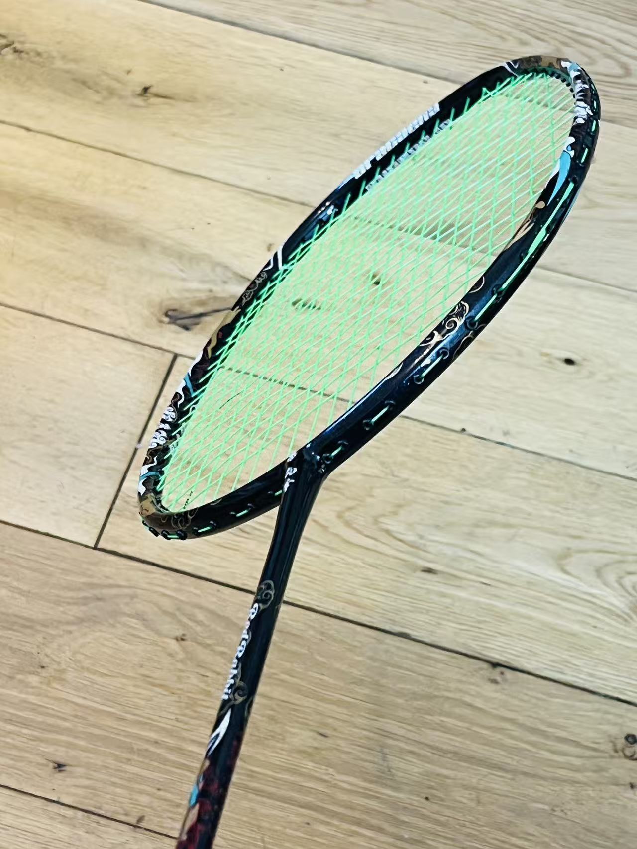 DIXING brand new blue carbon fiber badminton racket strung 24 lbs