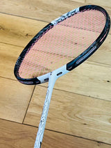 DIXING brand new white carbon fiber badminton racket strung 24 lbs