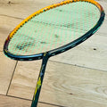 DIXING brand new yellow grey carbon fiber badminton racket strung 24 lbs