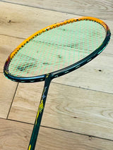 DIXING brand new yellow grey carbon fiber badminton racket strung 24 lbs
