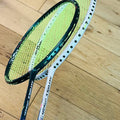Li-Ning used Axforce CANNON  badminton 2 rackets unit 4U strung 26lbs