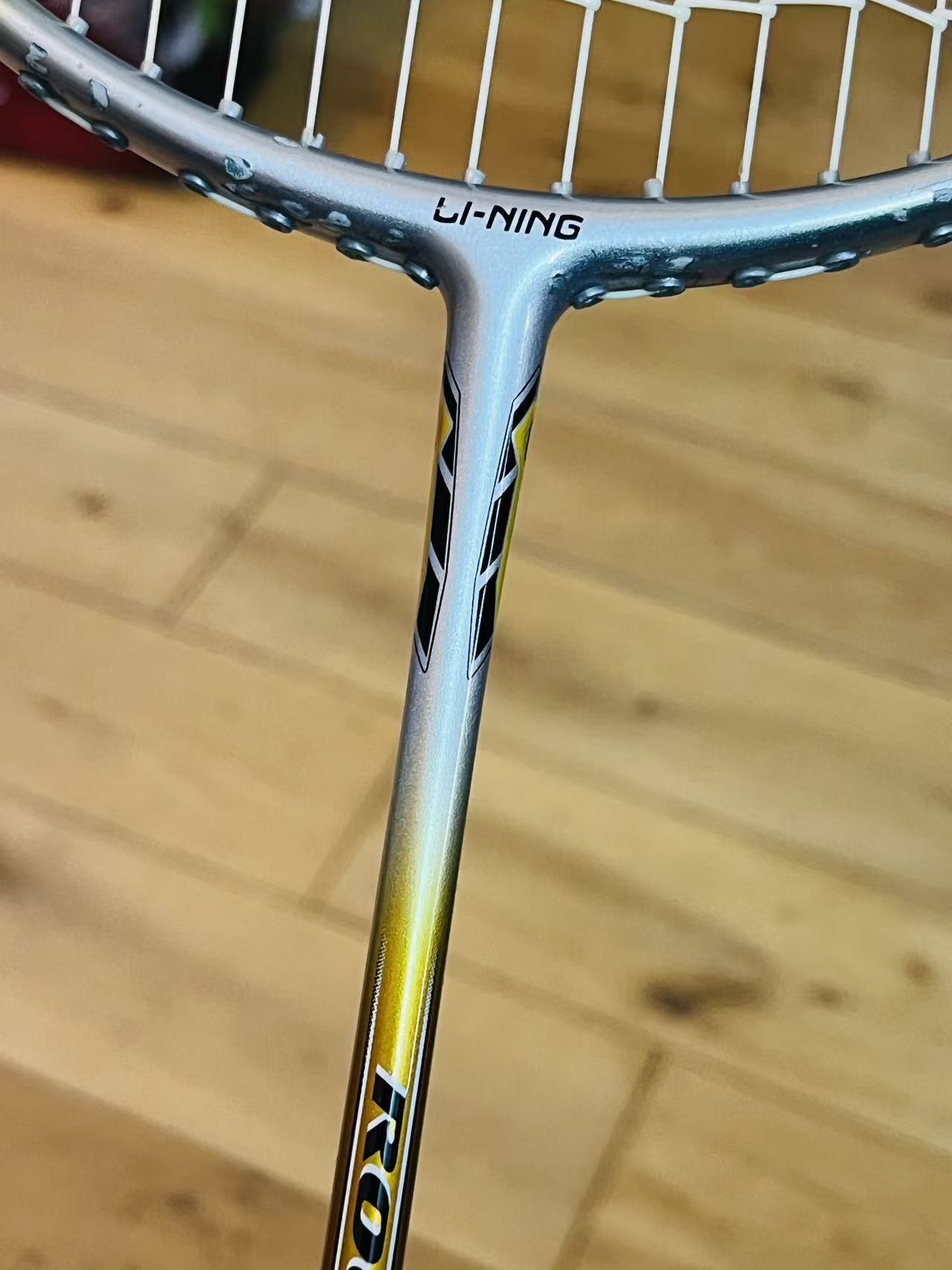 Li-Ning used ROCKS N33  badminton racket strung 26lbs