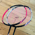 2 rackets unit  Li-Ning used badminton HALBERTEC MOTOR