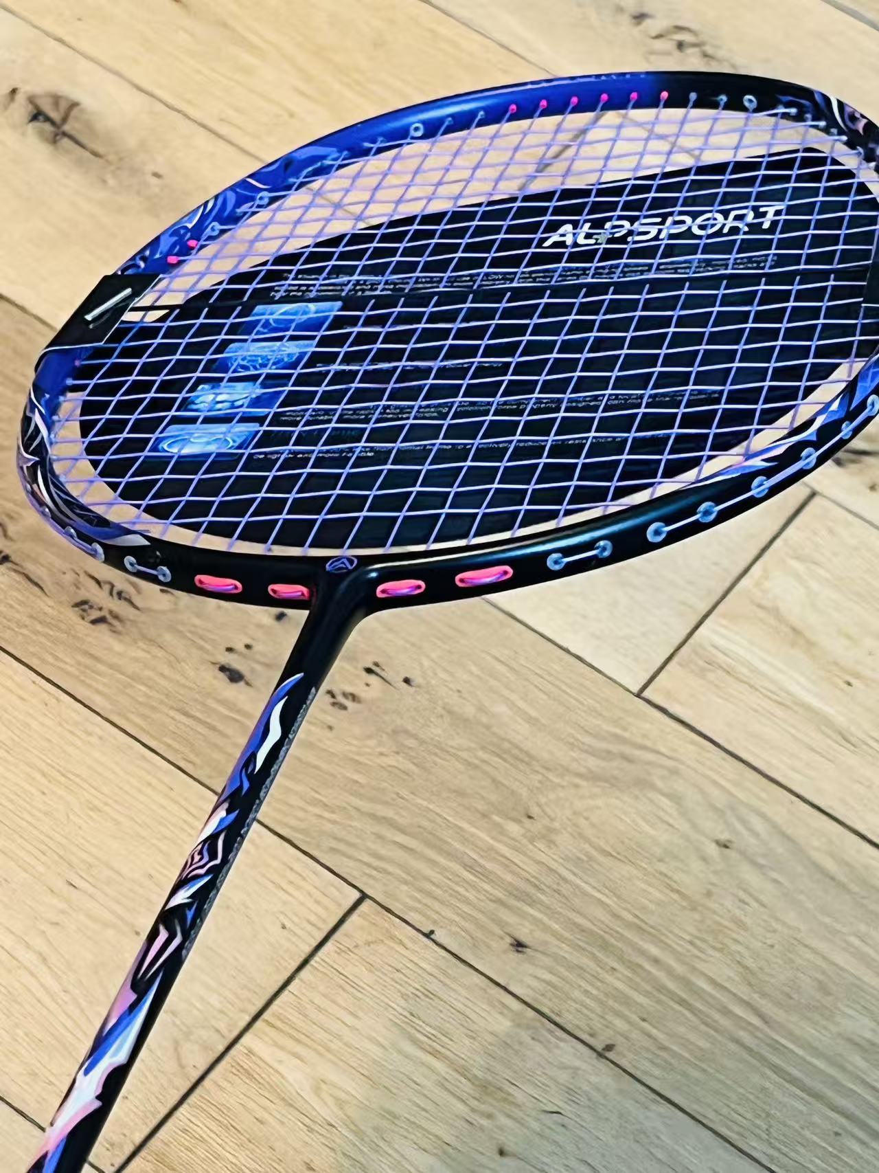 ALPSPORT BRAND NEW RACKET 6U head light badminton racket strung24lbs