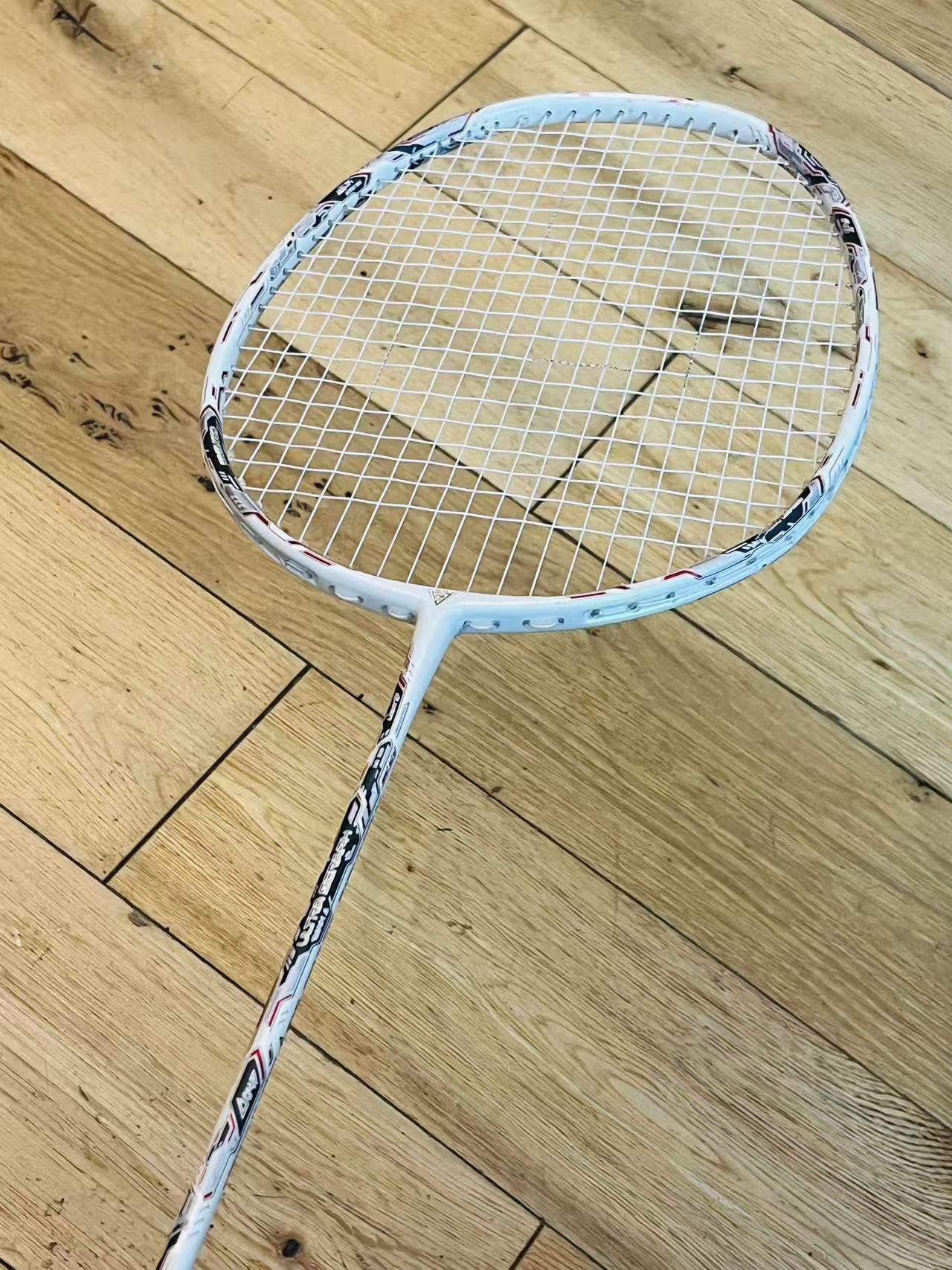 GXS brand carbon fiber badminton racket strung 24lbs