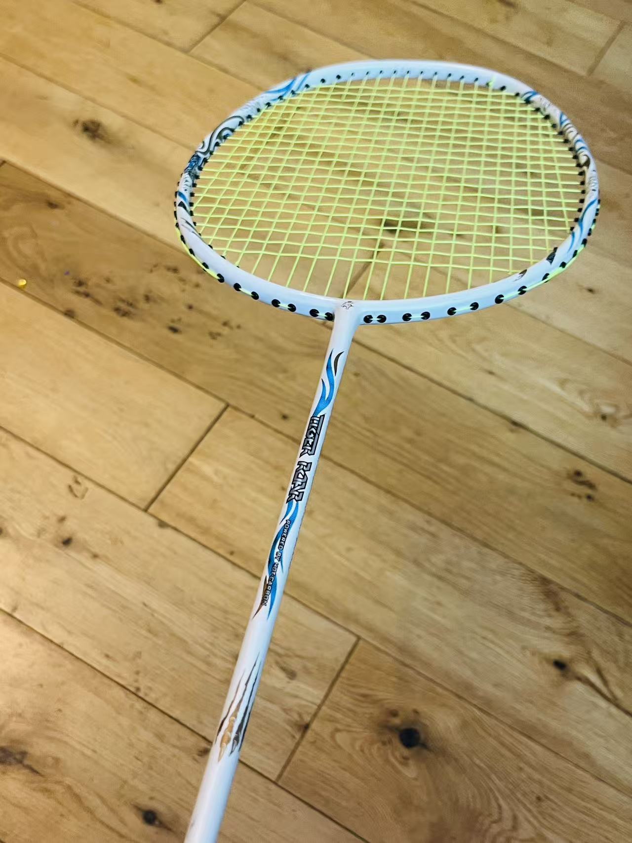 DIXING brand carbon fiber badminton racket strung 24 lbs