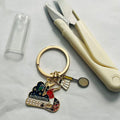One scissor and a keychain