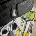 New leather Kumpoo badminton racket (Suitable for 8-10 racket capacity)