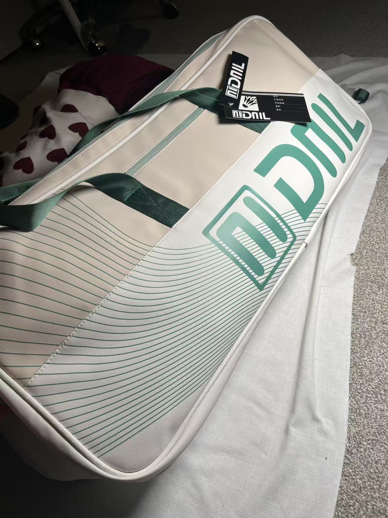 Extra-large artificial leather racket new bag (can hold 8-10 rackets)