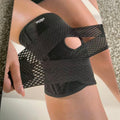 Soft-strapped knee supporter